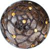 Pastorelli Black hair net for chignon with Topaz Bronze beads, Made in Italy
