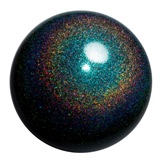 Chacott "Jewelry" Ball with a Combination of Brilliant Metallic and Holographic Shines - Color: Aquamarine; Rubber; 18.5cm; 400+g; Comes in Chacott Box; F.I.G. Approved; Imported from Japan