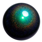 Chacott \"Jewelry\" Ball with a Combination of Brilliant Metallic and Holographic Shines - Color: Emerald; Rubber; 18.5cm; 400+g; Comes in Chacott Box; F.I.G. Approved; Imported from Japan