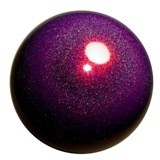 Chacott "Jewelry" Ball with a Combination of Brilliant Metallic and Holographic Shines - Color: Amethyst; Rubber; 18.5cm; 400+g; Comes in Chacott Box; F.I.G. Approved; Imported from Japan