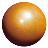 Chacott \"Jewelry\" Ball with a Combination of Brilliant Metallic and Holographic Shines - Color: Copper; Rubber; 18.5cm; 400+g; Comes in Chacott Box; F.I.G. Approved; Imported from Japan
