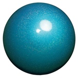 Chacott \"Junior Prism\" Ball with a Combination of High Intensity Bright Colors and Holograms - Color: Fresh Blue; Rubber; 17cm; 330+g; Comes in Chacott Box; Imported from Japan