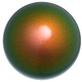 Chacott \"Cosmic\" Ball with Iridescent Finishing (appears to change color) - Color: Copper Green; Rubber; 18.5cm; 400+g; Comes in Chacott Box; F.I.G. Approved; Imported from Japan