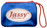Jassy USA Shoe Pouch - Color: \"METALLIC BLUE\"; Made in USA!