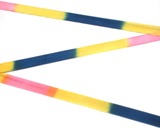 Fieria Ribbon "Elite Multicolor Plus" - Blue-Yellow-Pink; 6M; Imported