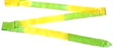 Fieria Double Color Ribbon "Championship" - Light Green & Yellow; 6M; Imported