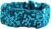 Pastorelli "VENUS" Elastic Hair Band; Color: Light Blue; Hand made in Italy