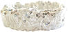 Pastorelli "VENUS" Elastic Hair Band; Color: White; Hand made in Italy