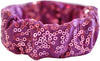 Pastorelli \"VENUS\" Elastic Hair Band; Color: Pink - Lilac; Hand made in Italy