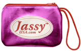 Jassy USA Shoe Pouch - Color: \"METALLIC FUCHSIA\"; Made in USA!