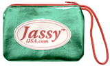 Jassy USA Shoe Pouch - Color: "METALLIC GREEN"; Made in USA!