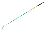 Fieria "Multicolor" Rubber Grip Stick - 60cm; Colors: Gold-Green-Blue with Black Rubber Grip; Comes with the Stick Holder; Imported