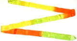 Fieria Multicolored Ribbon "Olympic" - Green-Orange-Yellow; 6M; Imported