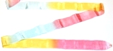 Fieria Multicolored Ribbon "Olympic" - Pink-Yellow-Light Blue; 6M; Imported