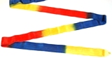 Fieria Multicolored Ribbon "Olympic" - Yellow-Blue-Red; 6M; Imported
