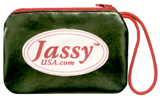 Jassy USA Shoe Pouch - Color: \"METALLIC OLIVE GREEN\"; Made in USA!