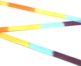 Fieria Ribbon \"Elite Multicolor Plus\" - Purple-Sky Blue-Yellow-Orange; 6M; Imported