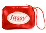 Jassy USA Shoe Pouch - Color: \"METALLIC RED\"; Made in USA!