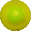Pastorelli New Generation Glitter Finishing High Vision Ball - Color: Fluorescent Yellow; Rubber; 18.5cm; 400+g; F.I.G. Approved; Imported from Italy