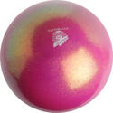Pastorelli New Generation Glitter Finishing High Vision Ball - Color: Fuchsia; Rubber; 18.5cm; 400+g; F.I.G. Approved; Imported from Italy