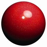 Chacott \"Prism\" Ball with a Combination of High Intensity Bright Colors and Holograms - Color: Cherry; Rubber; 18.5cm; 400+g; Comes in Chacott Box; F.I.G. Approved; Imported from Japan