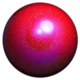 Chacott "Prism" Ball with a Combination of High Intensity Bright Colors and Holograms - Color: Plum; Rubber; 18.5cm; 400+g; Comes in Chacott Box; F.I.G. Approved; Imported from Japan
