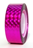 Fieria "SQUARES" Metallic Glitter Adhesive Tapes; Color: Pink (Fuchsia)