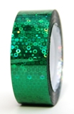 Fieria \"SUNNY\" Metallic Glitter Adhesive Tapes; Color: Green