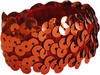 Pastorelli \"QUEEN\" Elastic Hair Band; Color: Orange; Hand made in Italy