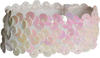 Pastorelli \"QUEEN\" Elastic Hair Band; Color: Prismatic White; Hand made in Italy