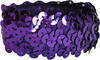 Pastorelli \"QUEEN\" Elastic Hair Band; Color: Violet; Hand made in Italy