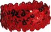 Pastorelli "QUEEN" Elastic Hair Band; Color: Red; Hand made in Italy