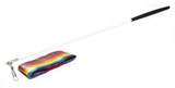 Fieria Ribbon and Stick Combination; 2 Meters Ribbon/38 cm Stick; Color: Rainbow; Imported