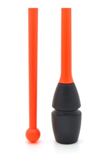 Venturelli \"Rubber\" Clubs - Color: Neon Orange/Black; F.I.G. Approved; Used by World All-Around Champion Kudryavtseva