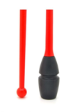 Venturelli "Rubber" Clubs - Color: Neon Red/Black; F.I.G. Approved; Used by World All-Around Champion Kudryavtseva