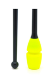 Venturelli "Rubber" Clubs - Color: Neon Yellow/Black; F.I.G. Approved; Used by World All-Around Champion Kudryavtseva