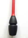 Venturelli "Rubber" Clubs - Color: Neon Red/Black; F.I.G. Approved; Used by World All-Around Champion Kudryavtseva