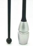 Venturelli \"Rubber\" Clubs - Color: Metallic Silver/Black; F.I.G. Approved; Used by World All-Around Champion Kudryavtseva
